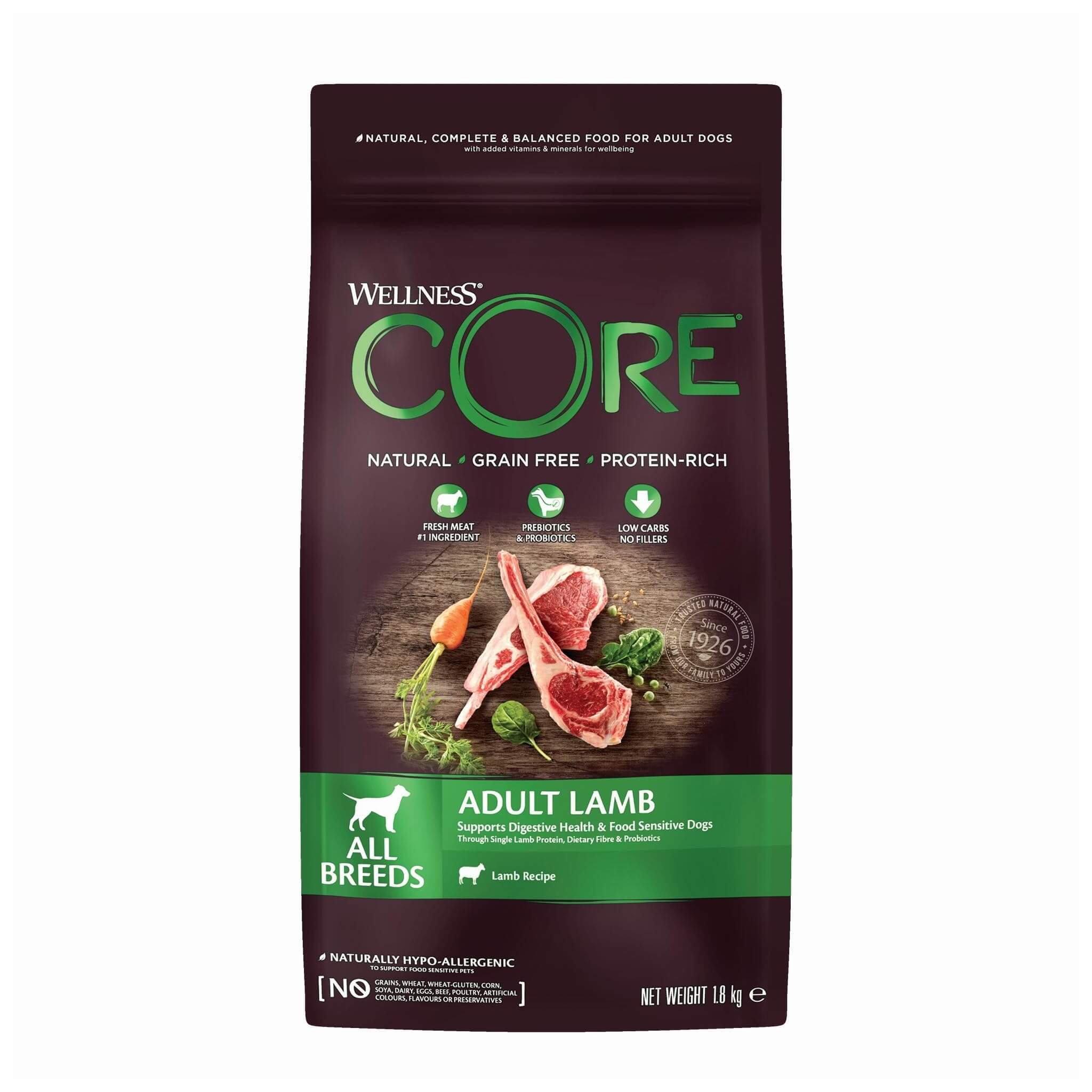 Wellness CORE Adult Lamb – jagnięcina dla psów 1,8 kg