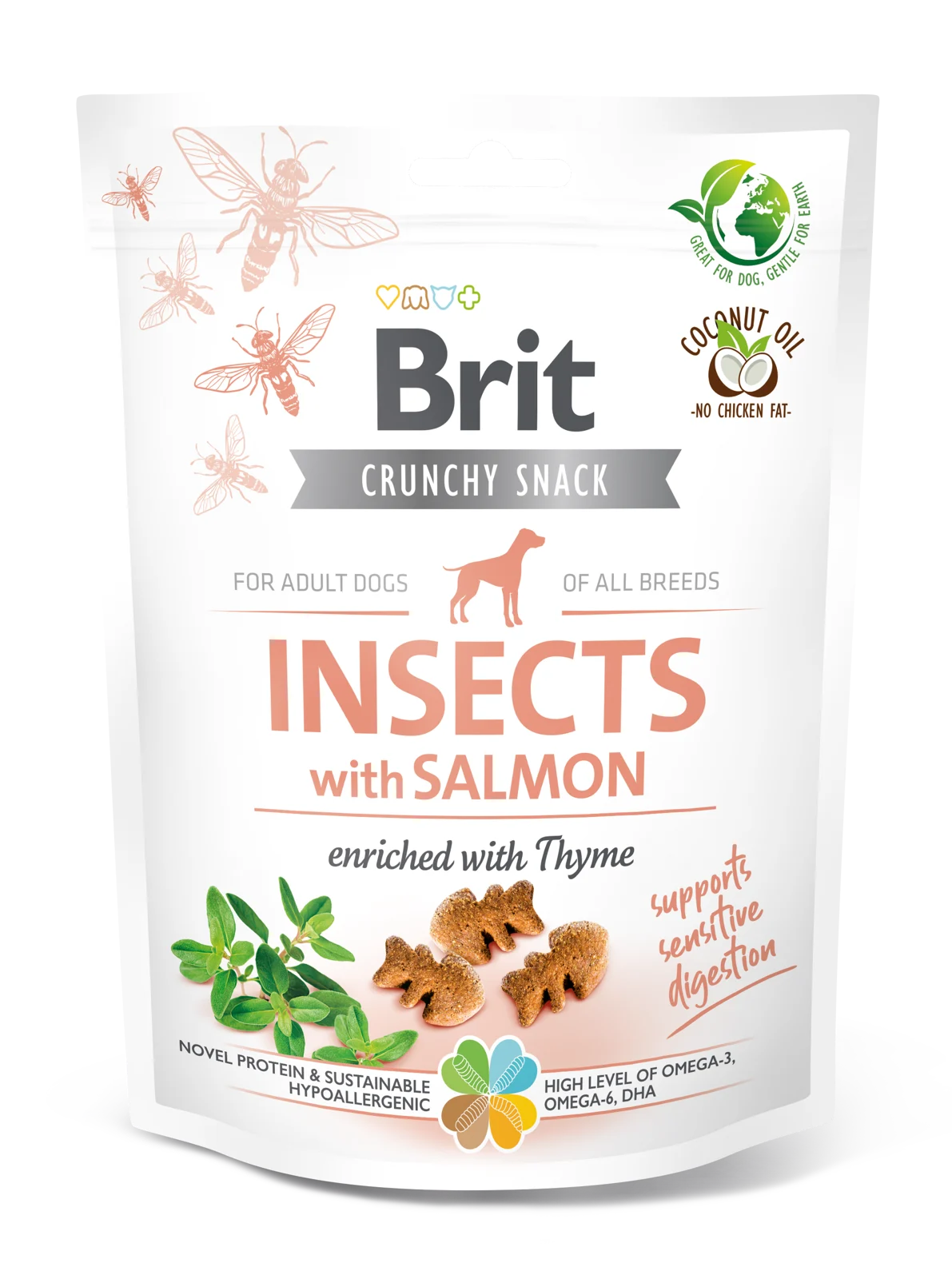 Brit Care Insect & Salmon z tymiankiem – przysmak dla psa