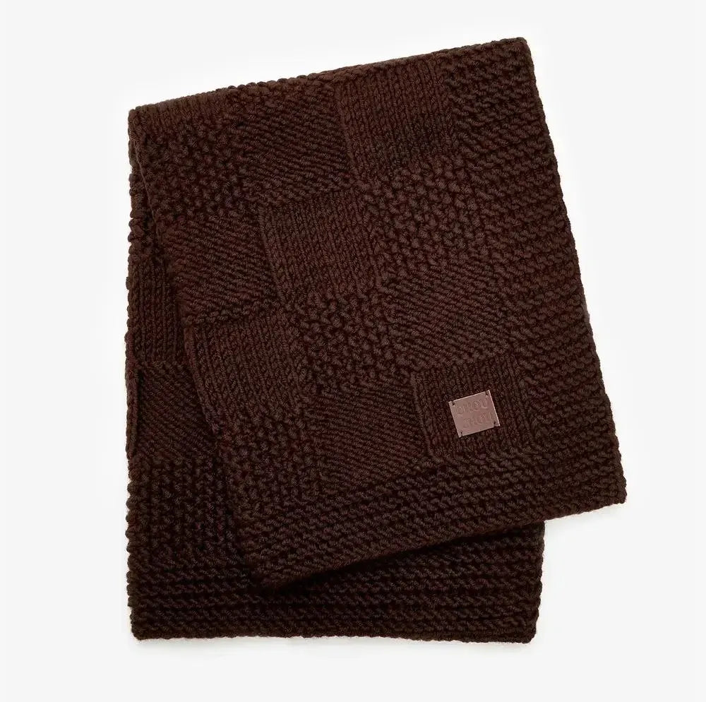 Kocyk dla psa „Chess” – w kolorze brązowym (100 × 80 cm)