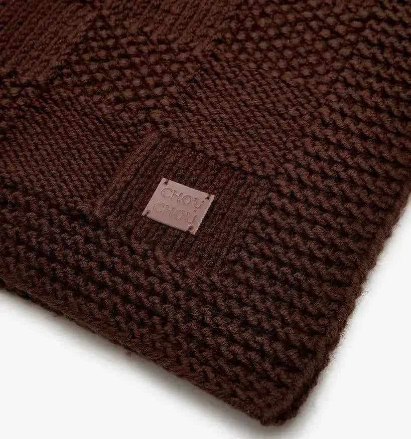 Kocyk dla psa „Chess” – w kolorze brązowym (100 × 80 cm)