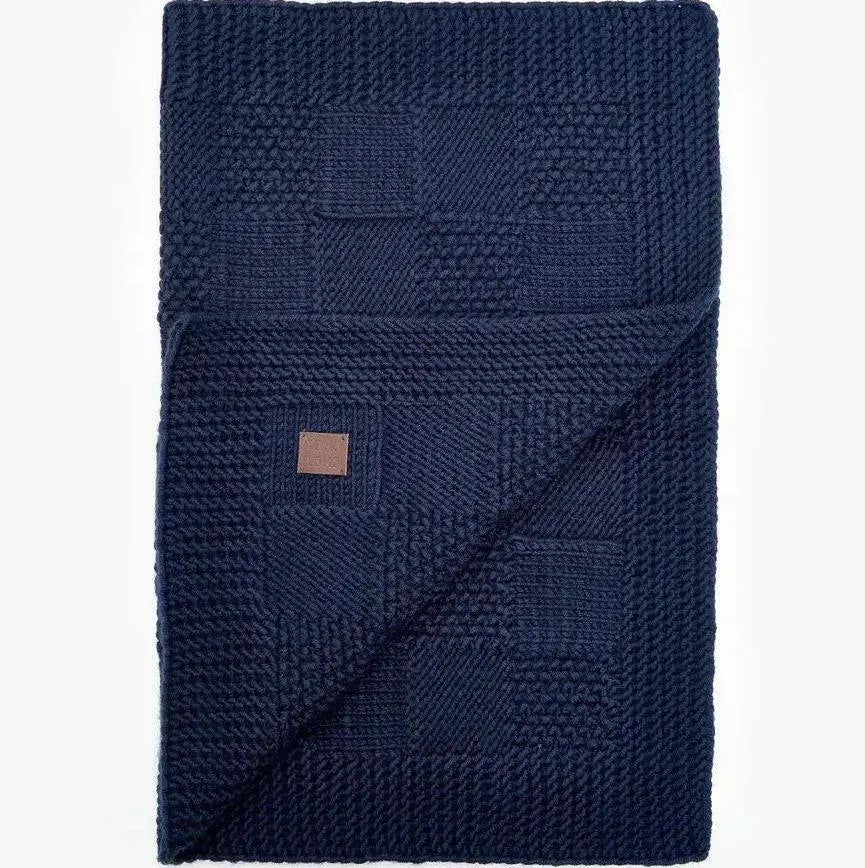 Kocyk dla psa „Chess” – kolor niebieski (50 × 70 cm)