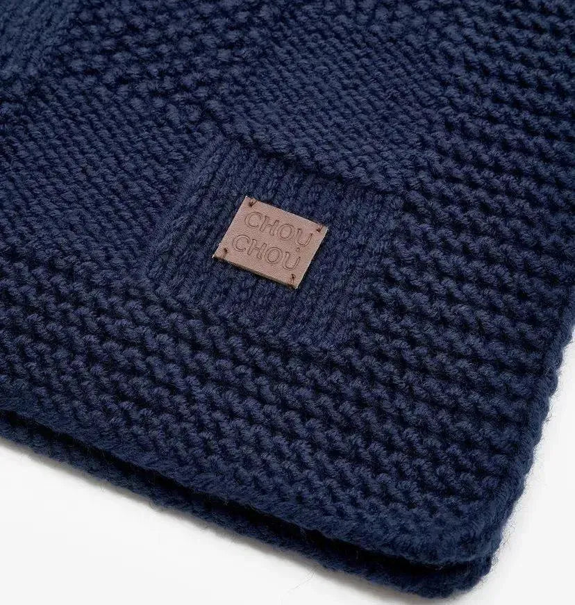 Kocyk dla psa „Chess” – kolor niebieski (50 × 70 cm)