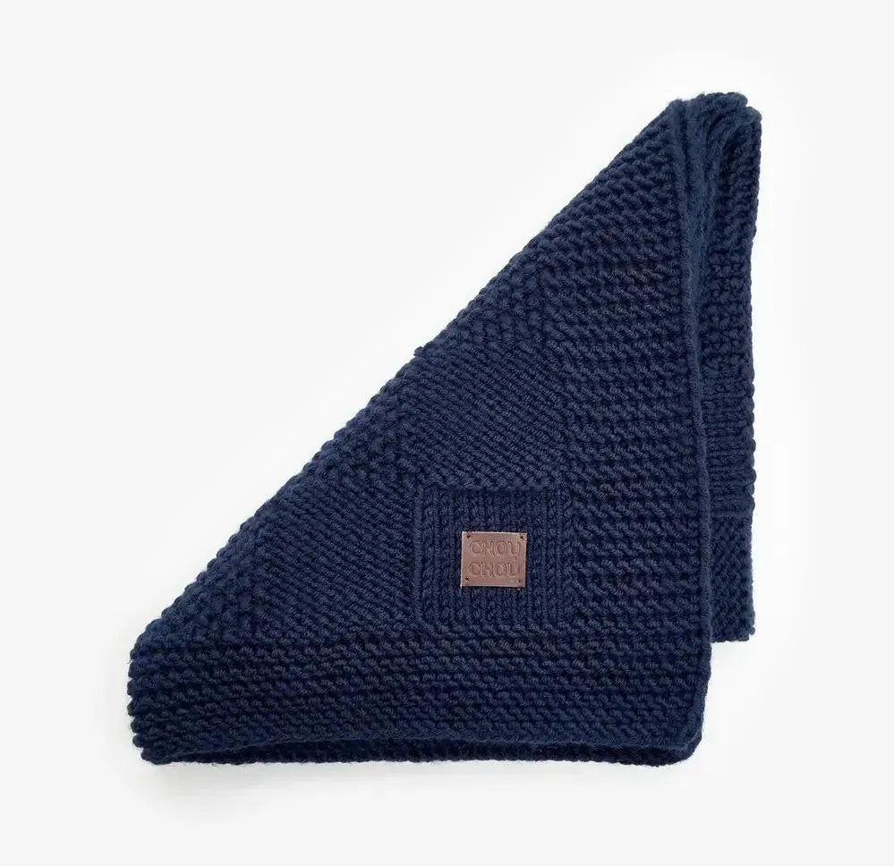 Kocyk dla psa „Chess” – kolor niebieski (50 × 70 cm)