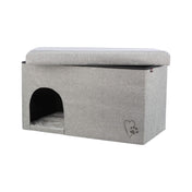 Legowisko Kimy zamknięte, jasnoszare, 72 × 40 × 40 cm