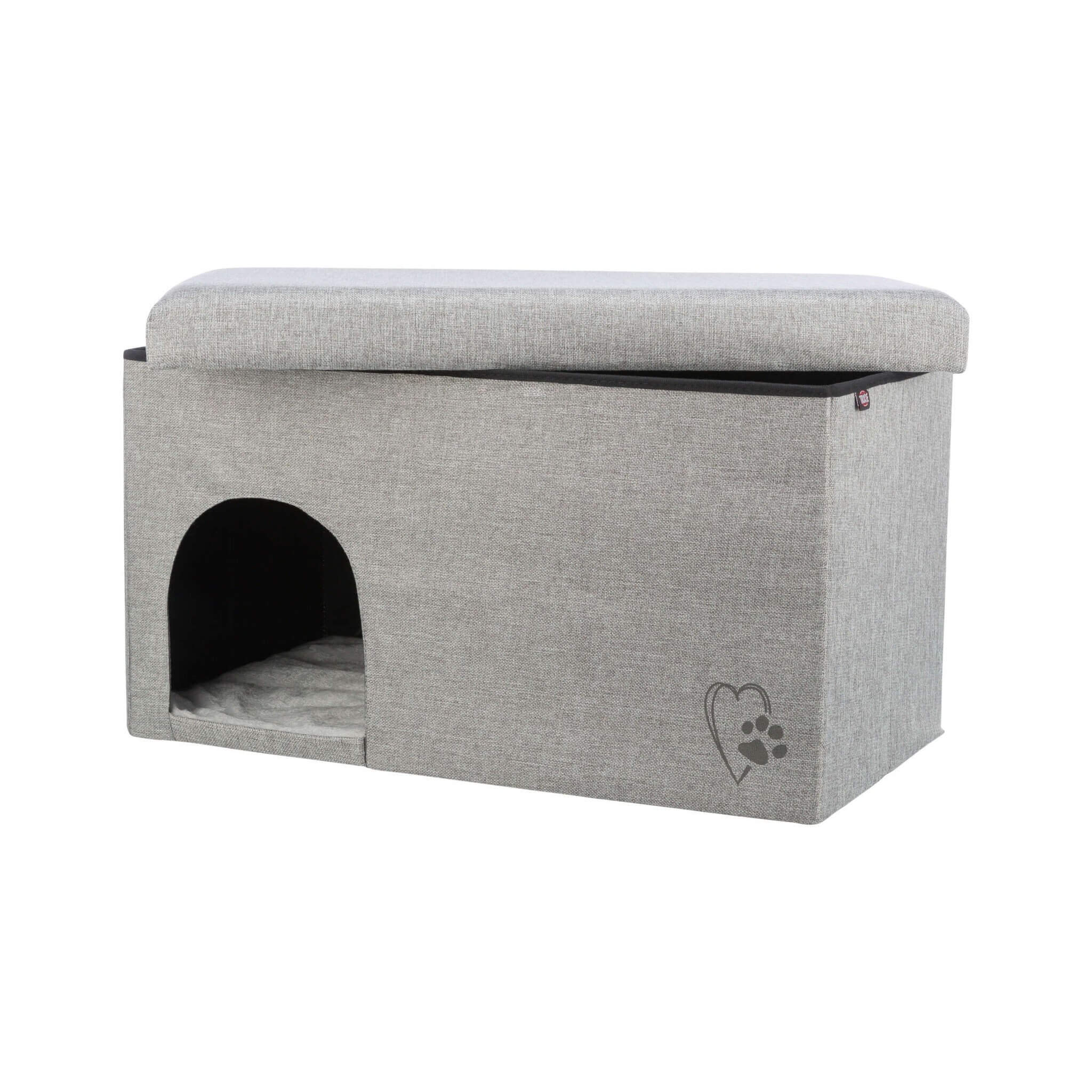 Legowisko Kimy zamknięte, jasnoszare, 72 × 40 × 40 cm