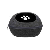 Legowisko Liva zamknięte, filcowe, antracyt, 40 × 24 × 47 cm