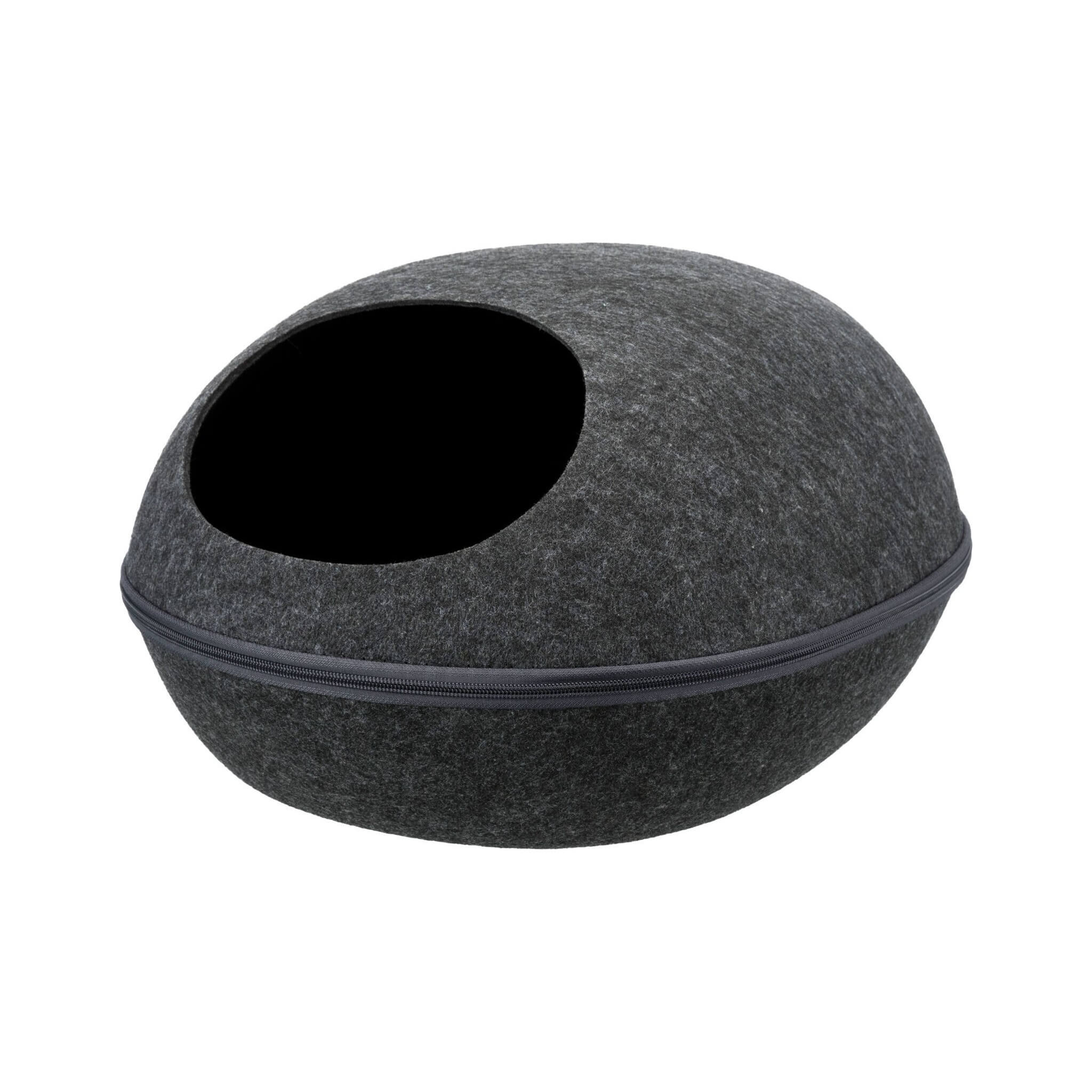 Legowisko Liva zamknięte, filcowe, antracyt, 40 × 24 × 47 cm