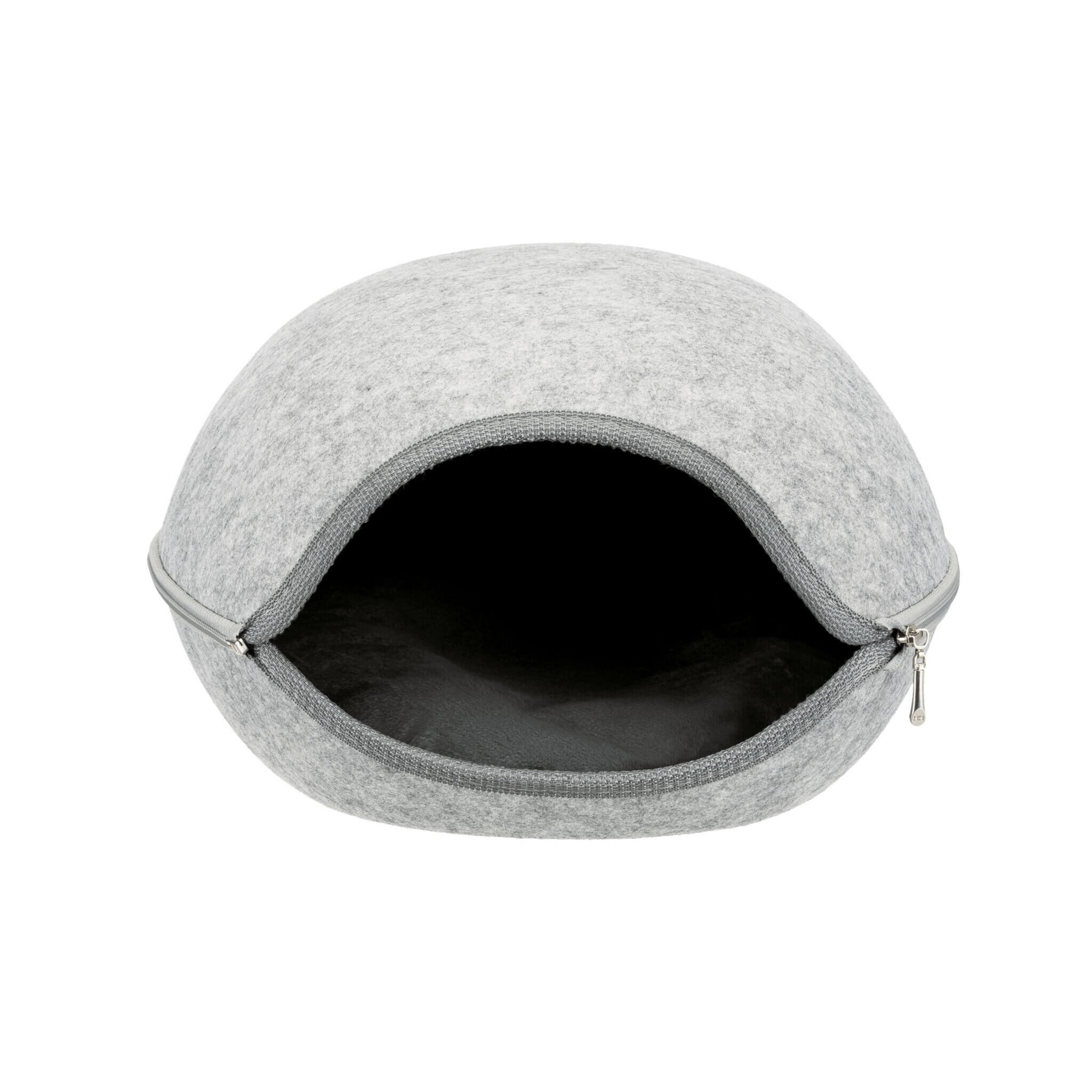 Legowisko Luna zamknięte, jasnoszare, 40 × 24 × 46 cm