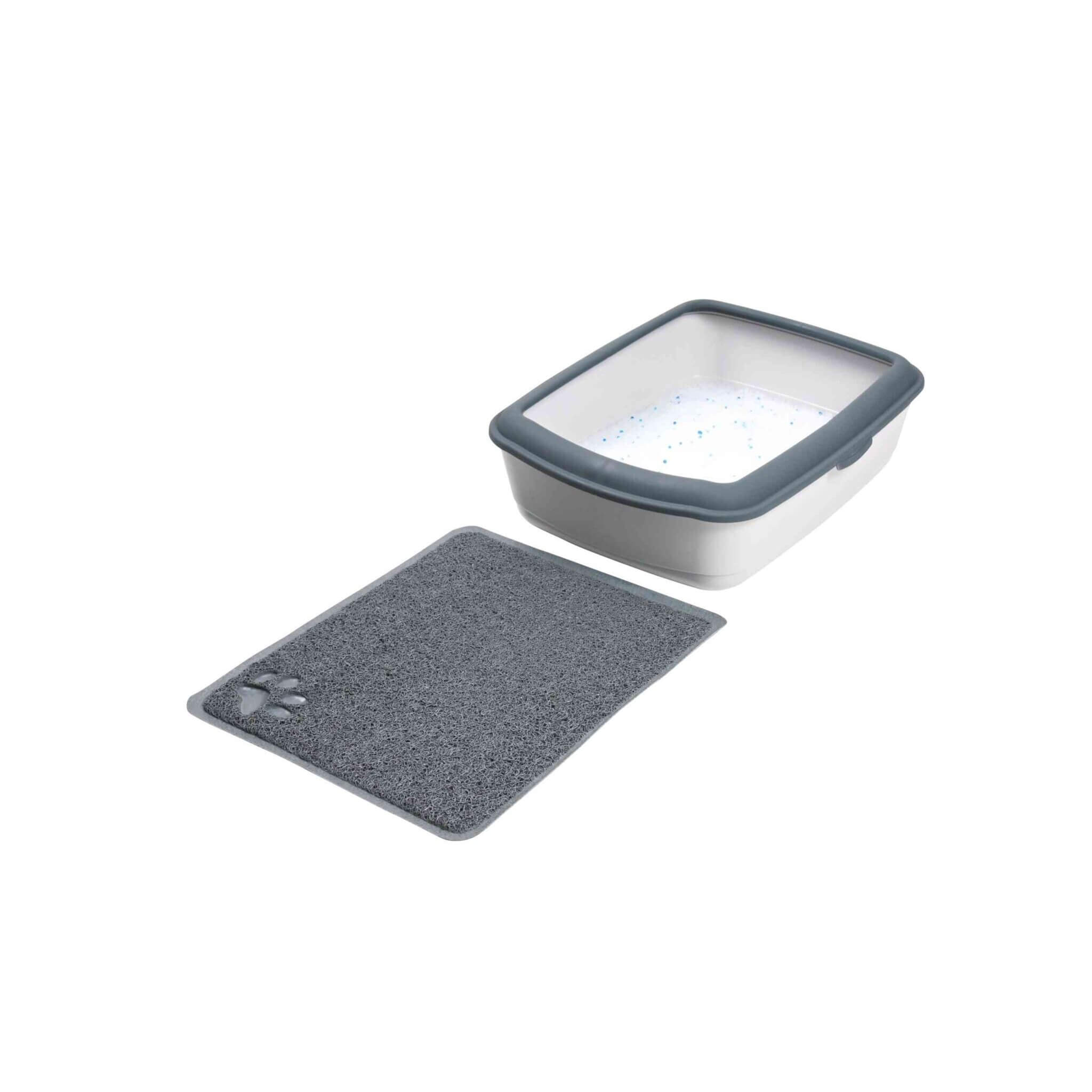 Mata pod kuwetę PVC 37×45 cm antracytowa