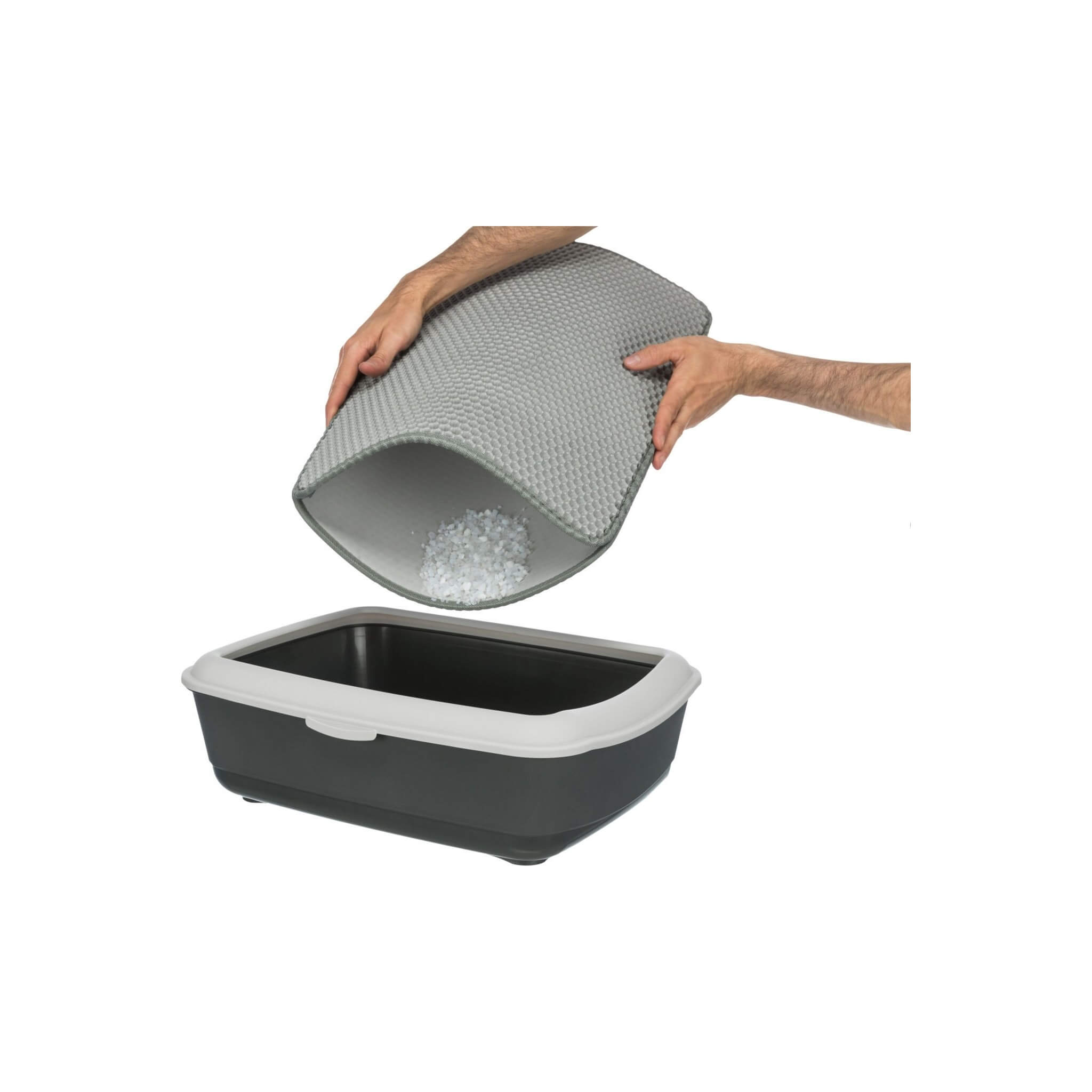 Mata pod kuwetę z sitem EVA 58×75 cm szara