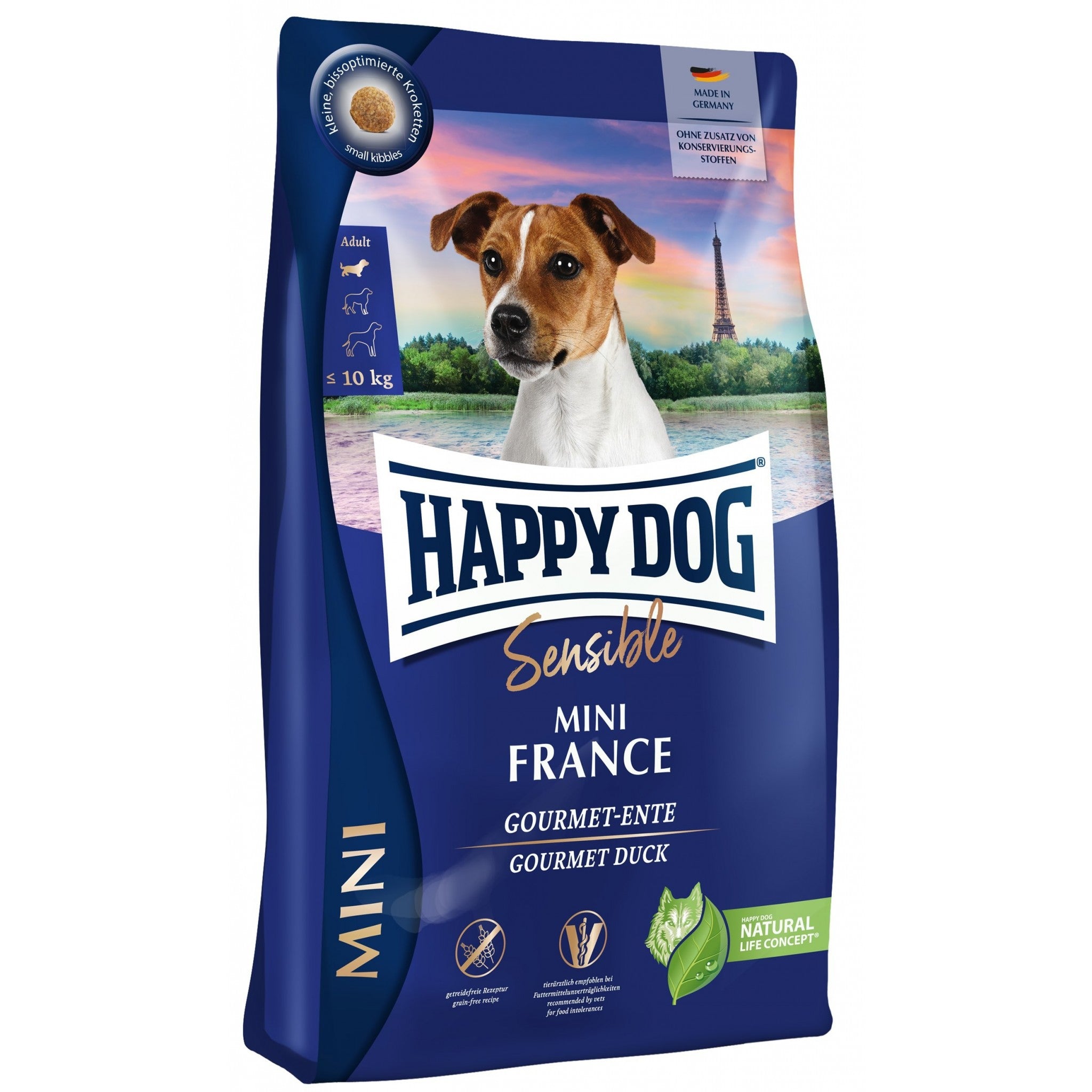 Happy Dog Sensible Mini France – Bezzbożowa karma z kaczką