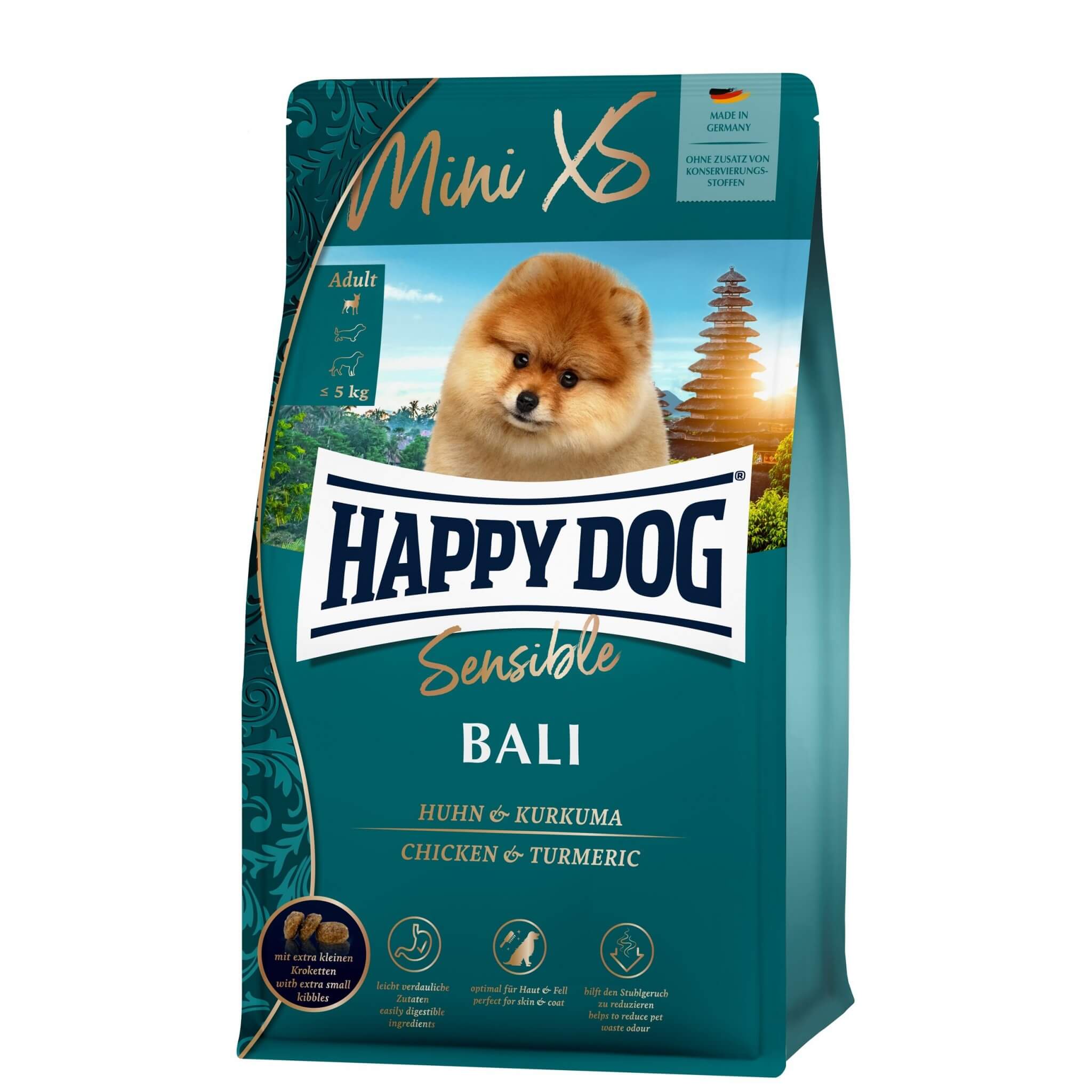 Happy Dog Mini XS Japan – pstrąg i algi, 300 g