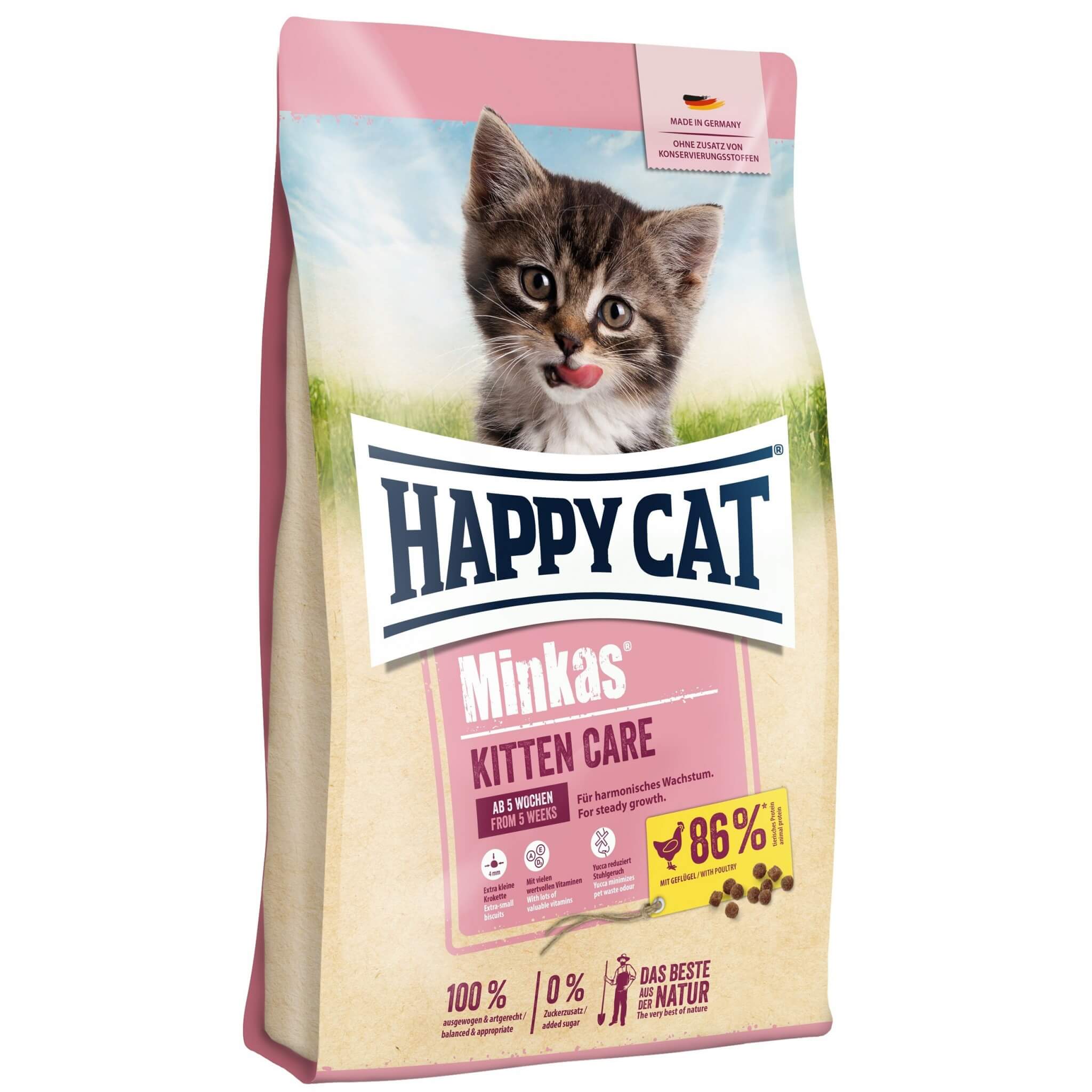 Happy Cat Minkas Kitten – drób dla kociąt, 500 g