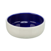 Miska ceramiczna dla kota 0.25 l, ø12,5 cm, kremowo-niebieska