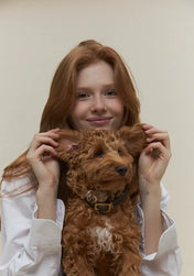 Obroża dla psa „Classy” – oliwkowa elegancja w minimalistycznym wydaniu