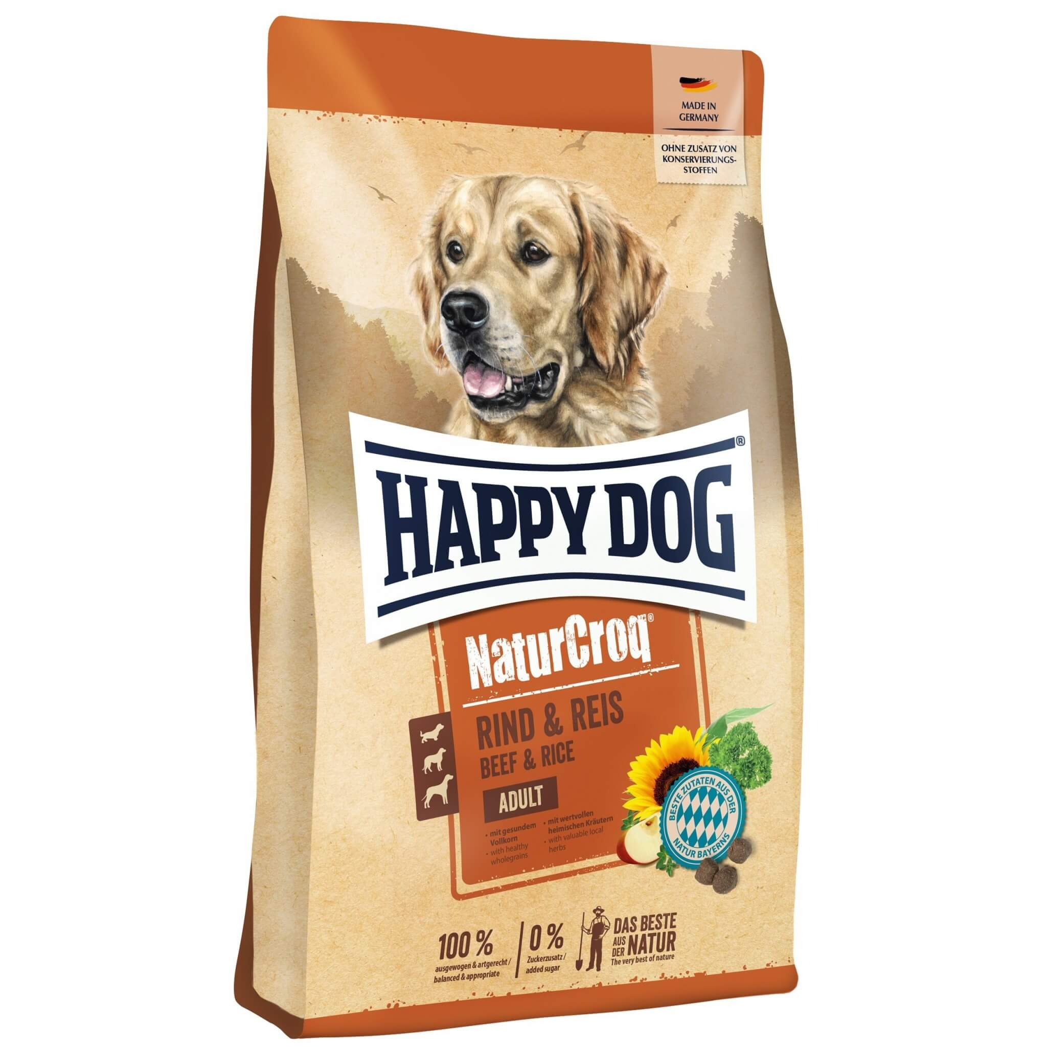 Happy Dog NaturCroq Wołowina i Ryż – karma 15 kg