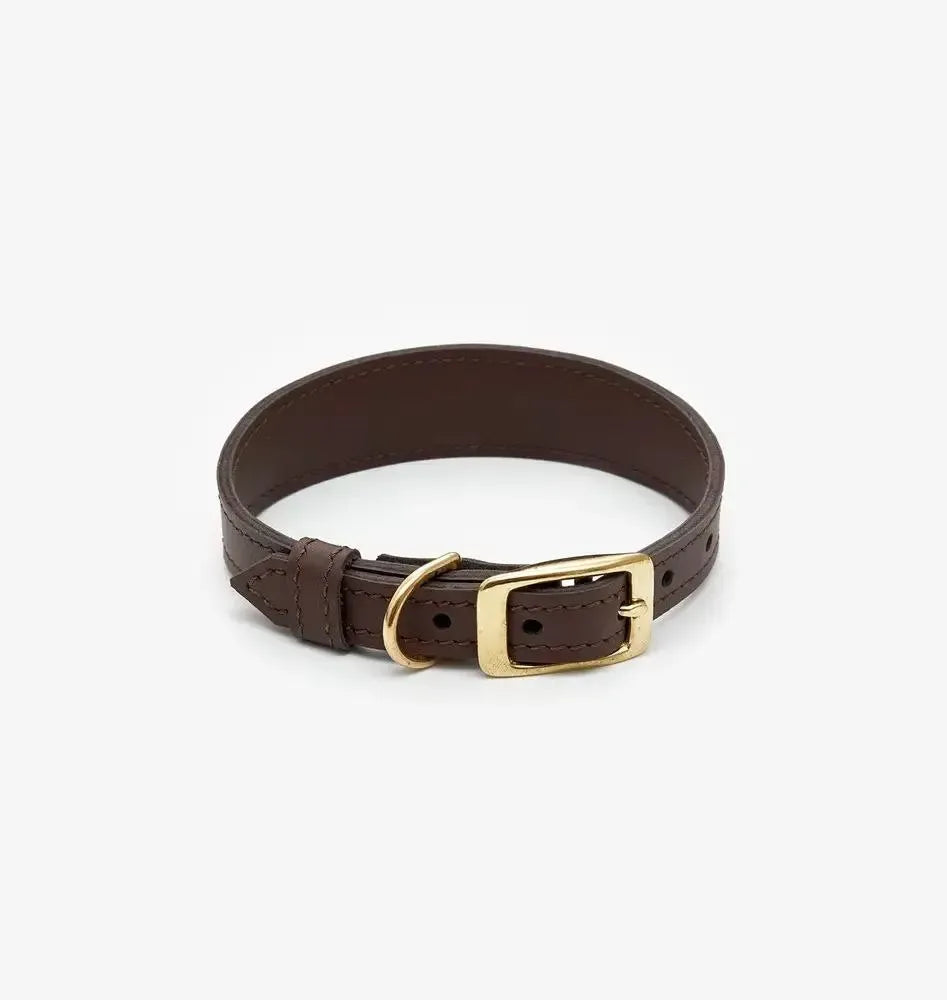 Obroża dla psa „Almond” – elegancja, trwałość i ręczne wykonanie