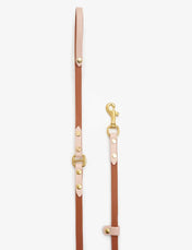 Smycz dla psa „BioThane” – w kolorze jasnobrązowym z pudrem