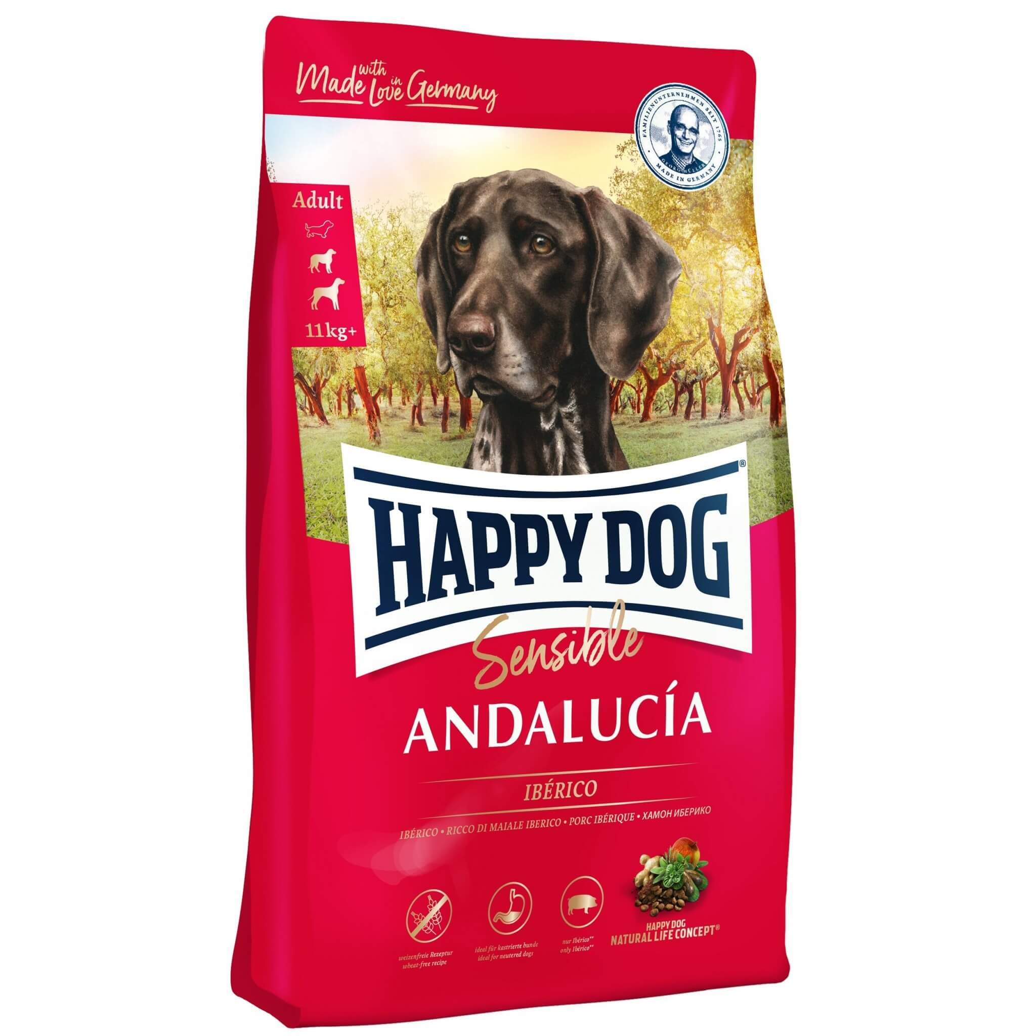 Happy Dog Andalucía – bezglutenowa z Iberico 2,8kg