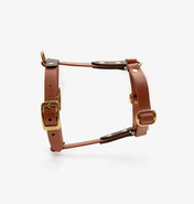 Szelki dla psa„BioThane” guard – w kolorze jasny brąz z ciemnym brązem