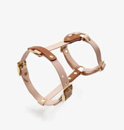 Szelki dla psa„BioThane” guard – w kolorze proszek z czerwienią