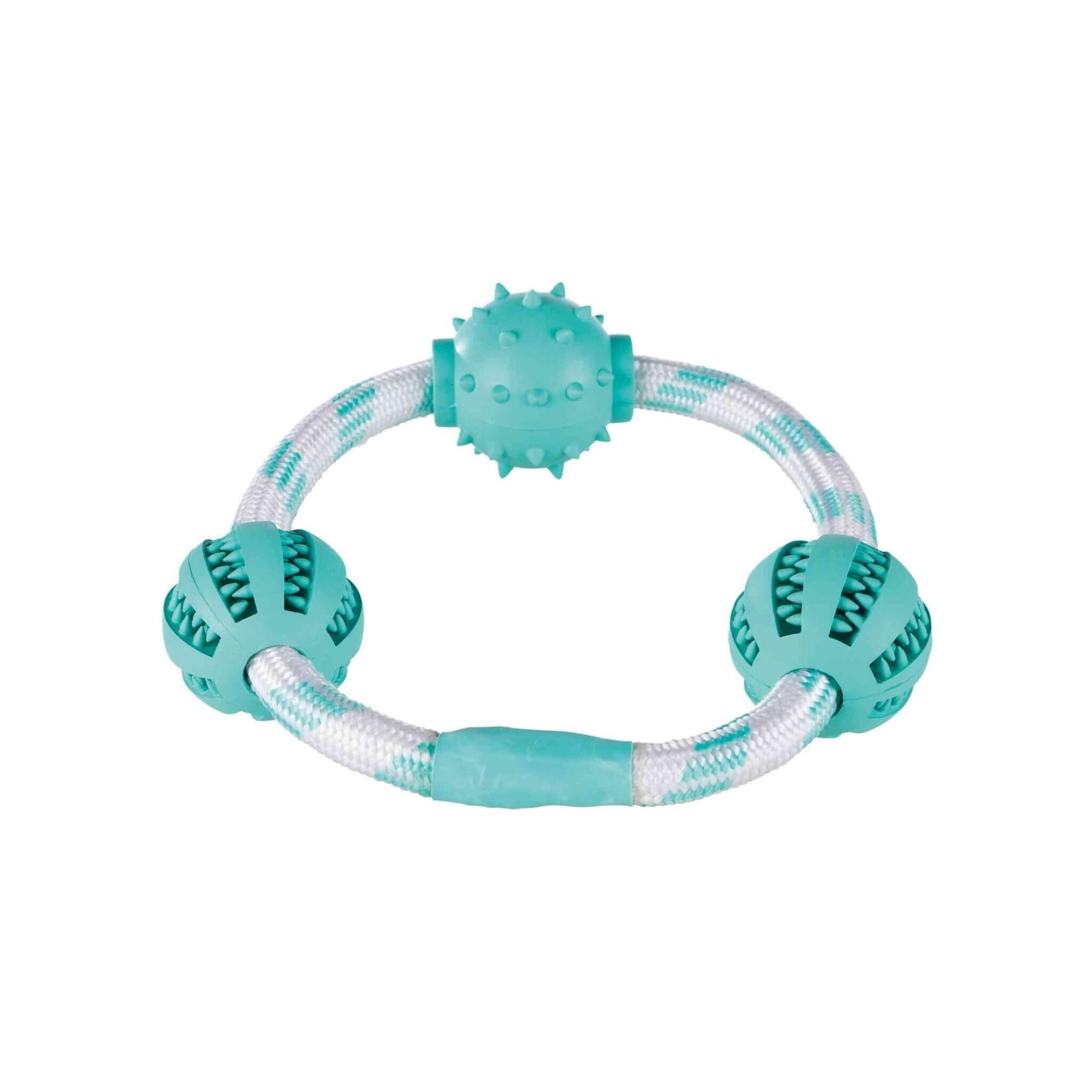 Denta Fun Sznur z Piłkami – 20 cm, miętowy smak