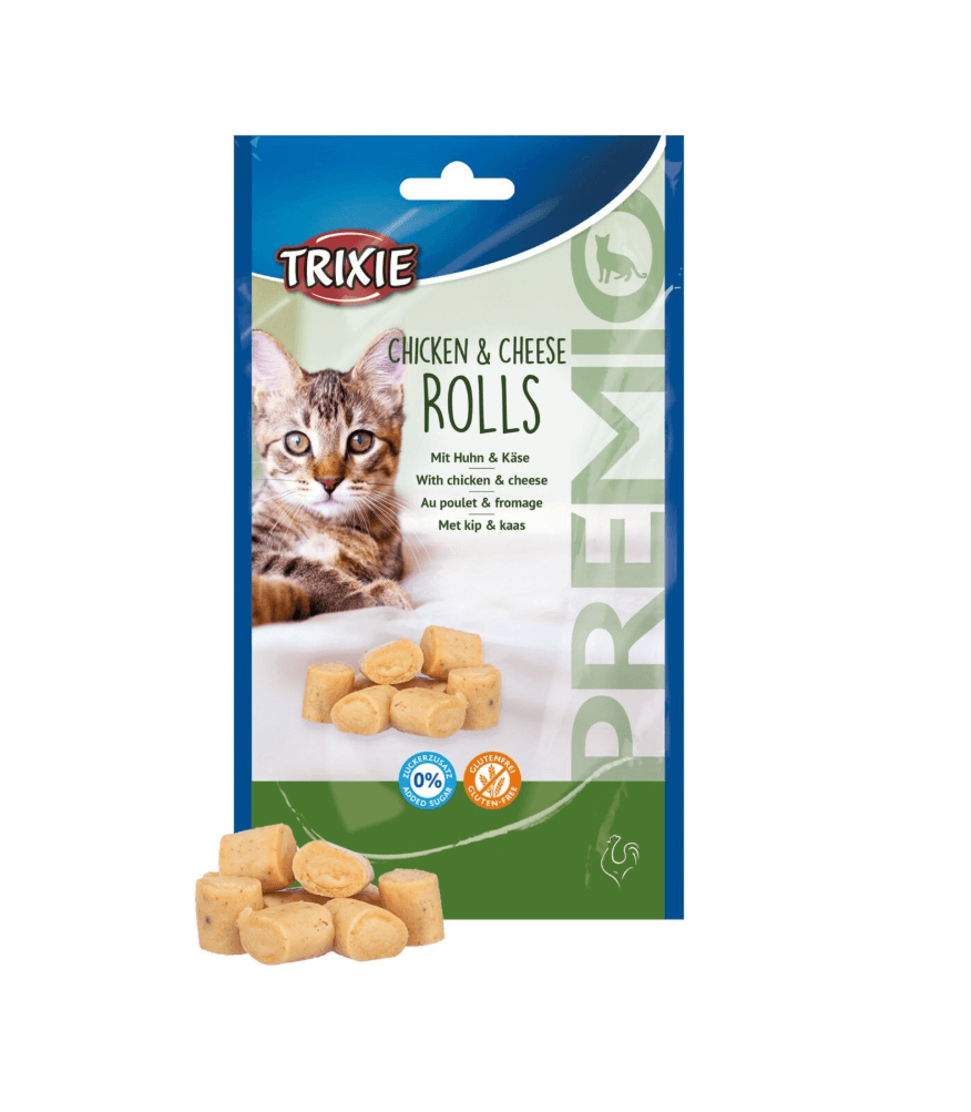 PREMIO Chicken Cheese Roll – przysmak dla kota, 50g