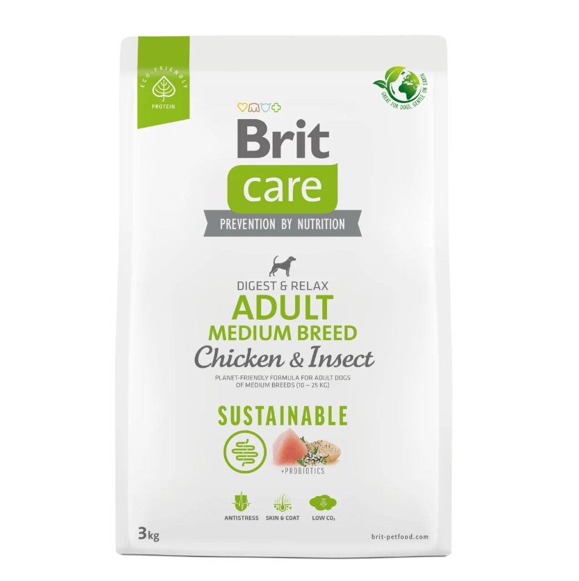 Brit Care Medium Breed – kurczak i owady, receptura eko