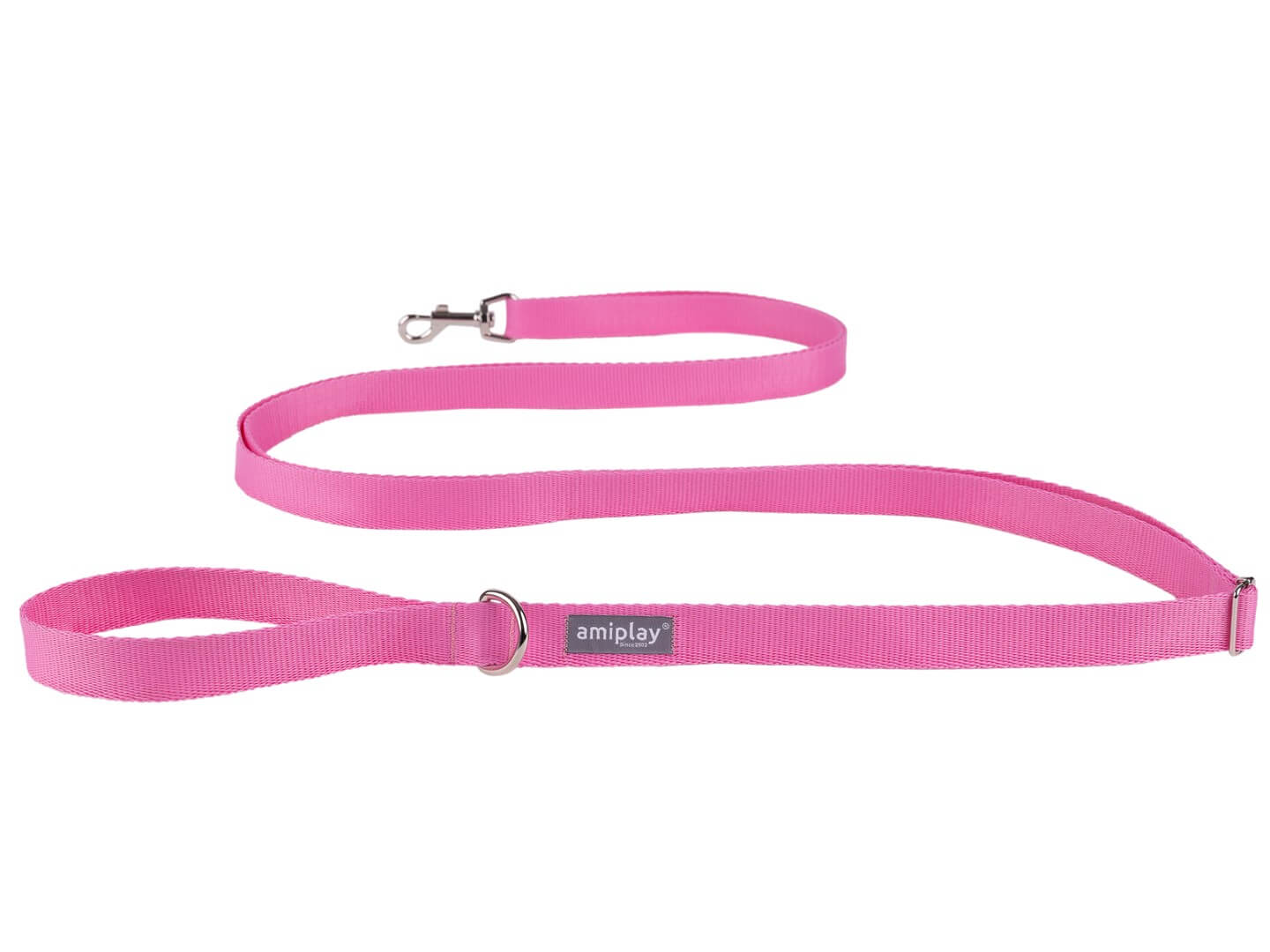 Smycz dla psa Regulowana Amiplay Easy Fix w kolorze Różowym 160–300 cm