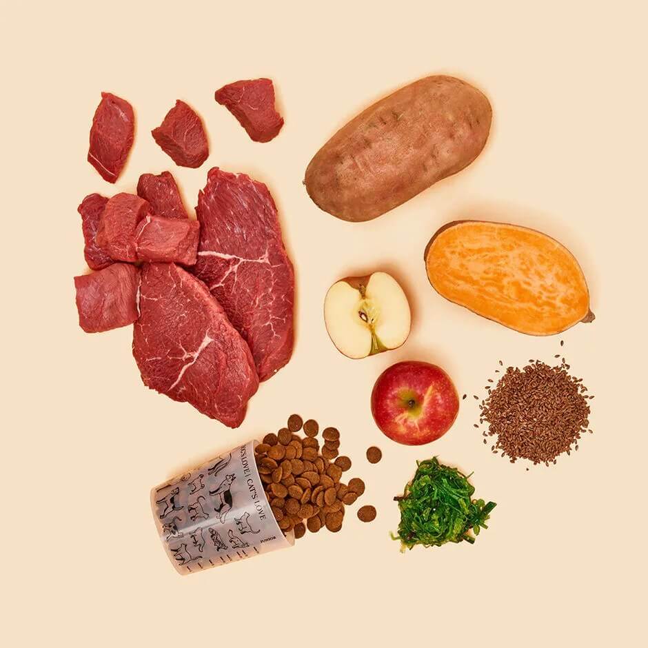 DOG'S LOVE Pferd - konina z batatami i jabłkami (2 kg)