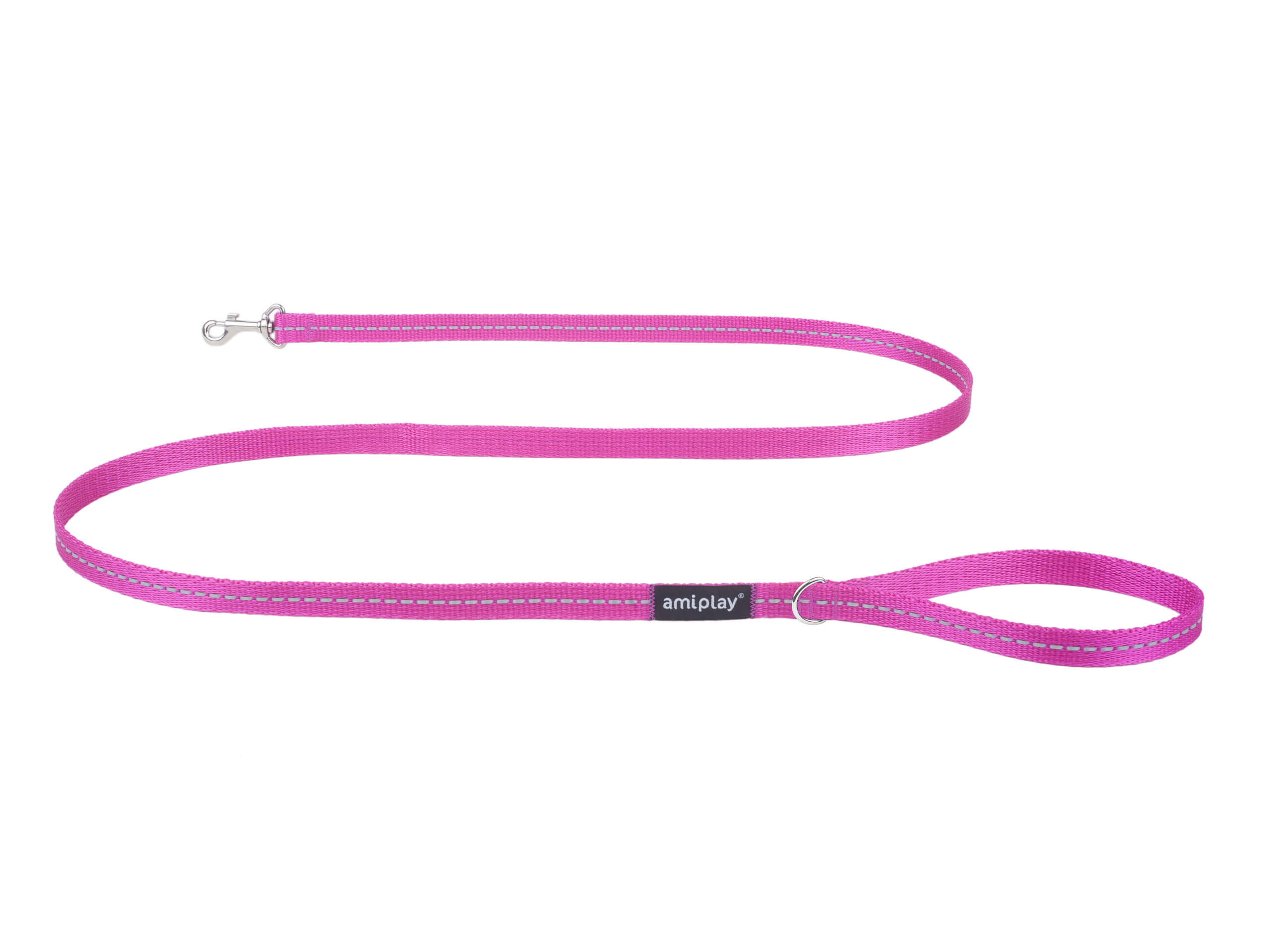Smycz Reflective Rożowy – 150 cm, rozmiary S–XL dla psa
