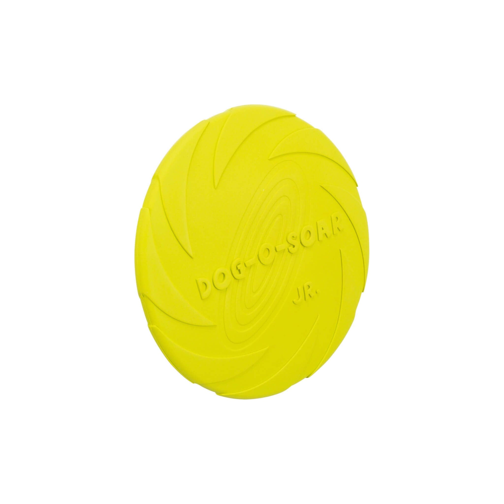 Dysk dla psa z naturalnej gumy 15 cm – limonkowy