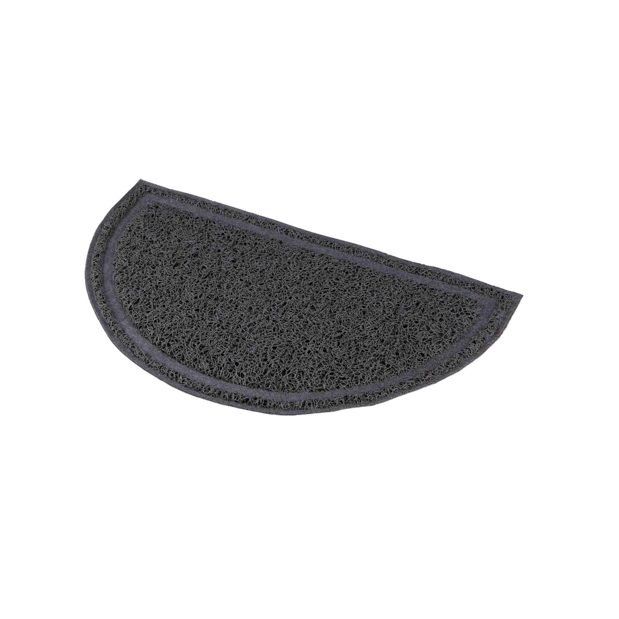 Mata pod kuwetę PVC 59×35 cm antracytowa półokrągła