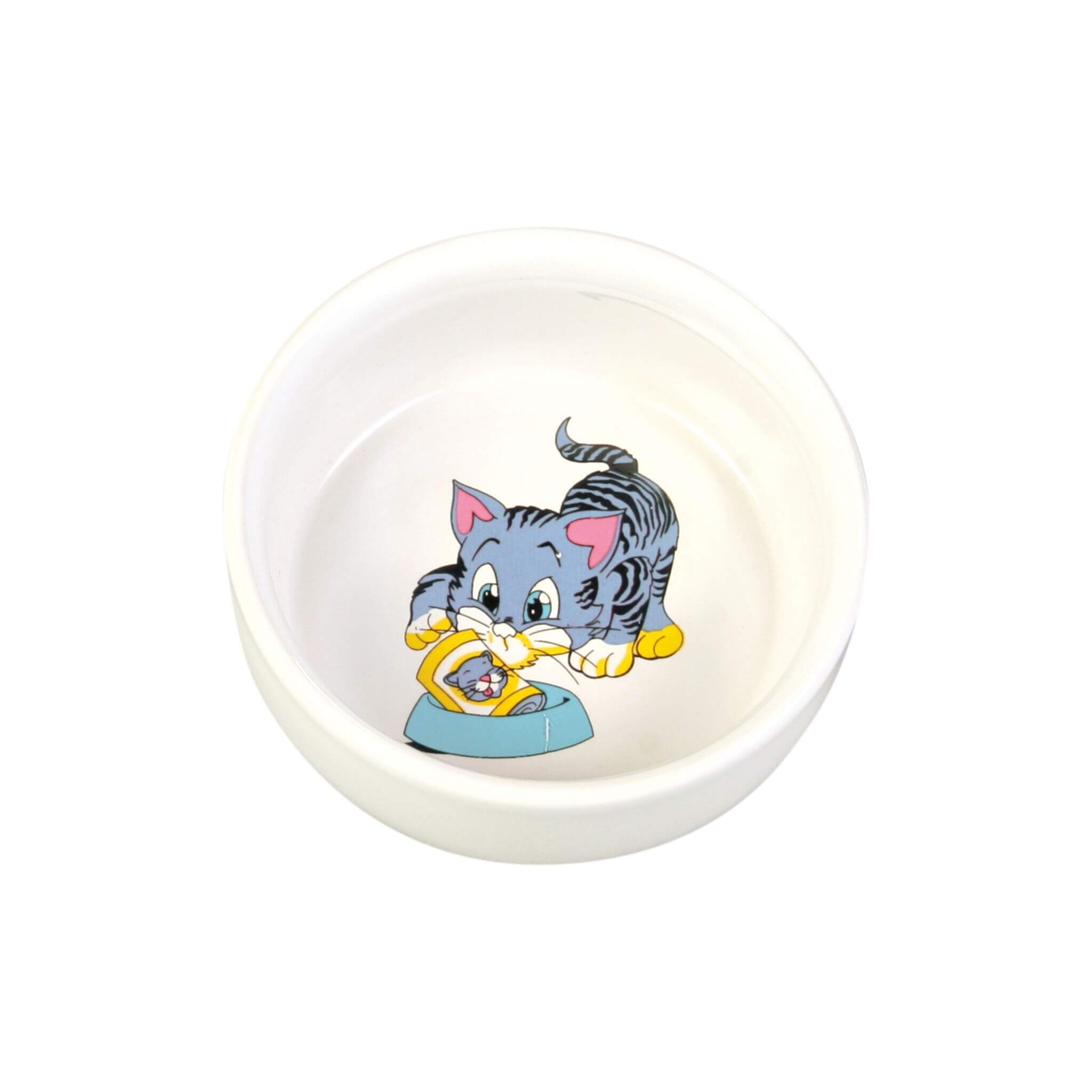 Miska ceramiczna biała 11 cm / 0,3 L dla kota