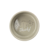 Miska ceramiczna dla kota 0.3 l, beżowa, ø11 cm