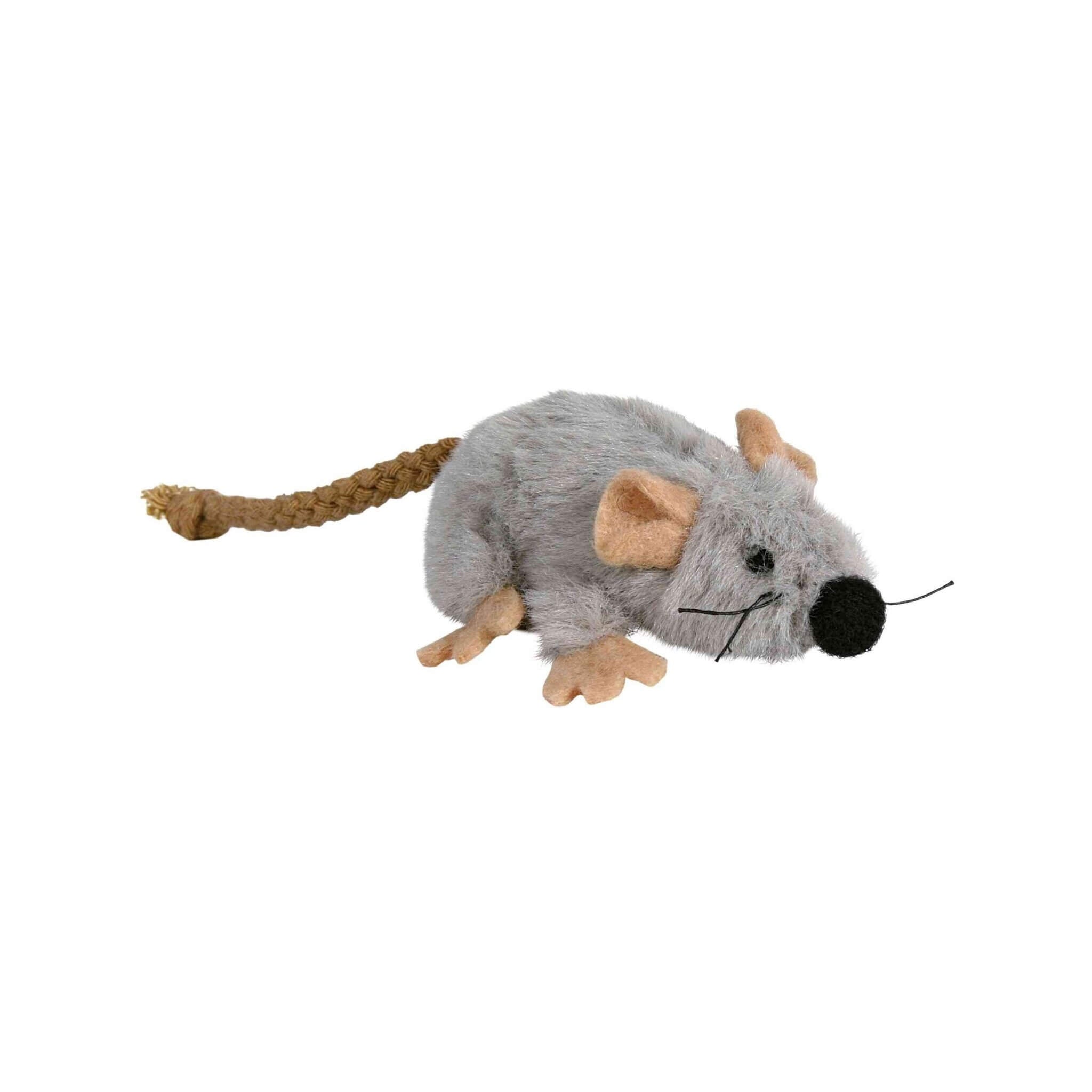 Mysz pluszowa z kocimiętką dla kota, 7 cm
