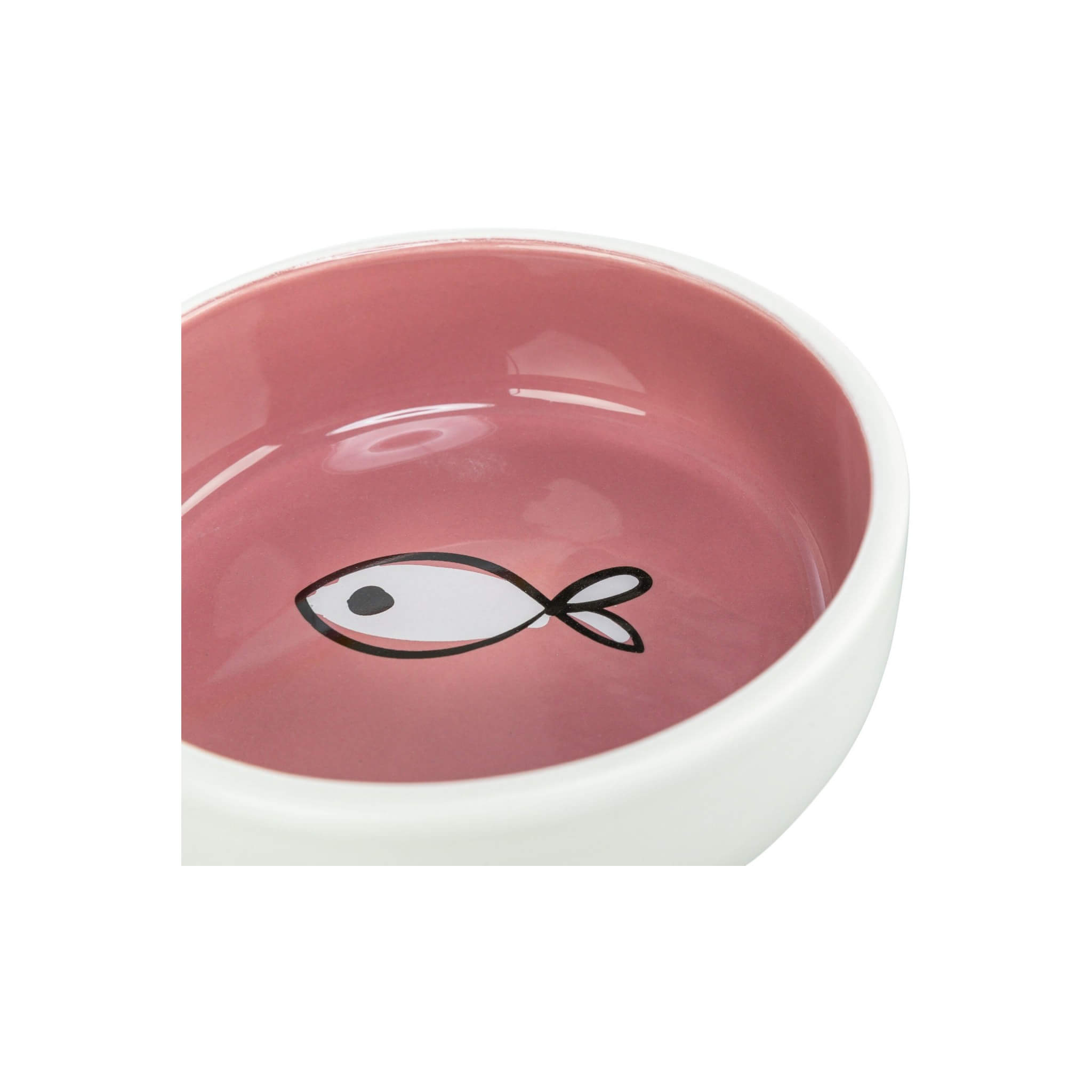 Miska ceramiczna dla kota z rybką 0,3 l Ø13 cm